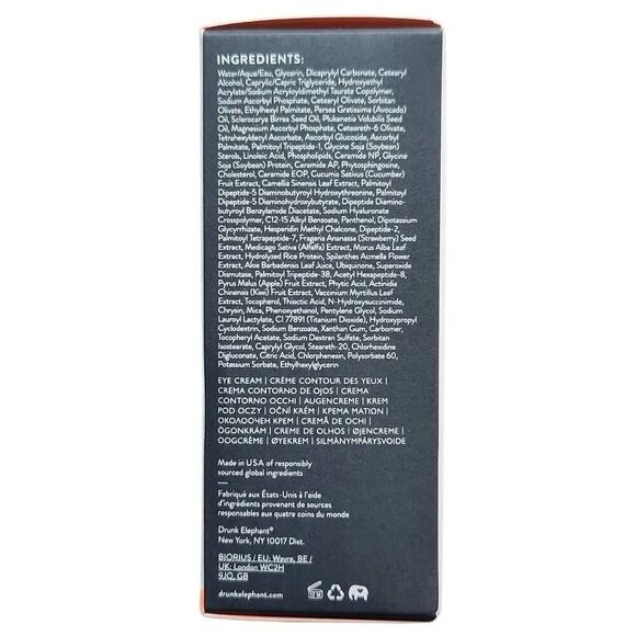 Drunk Elephant C-Tango Multivitamin Eye Cream Power 5c 8 Peptide Blend .5 FL oz - Picture 6 of 9
